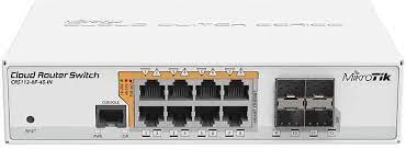 картинка Switch 8-port MikroTik CRS112-8P-4S-IN 8G 4SFP 8PoE+ управляемый от магазина КомпьютерЦентр