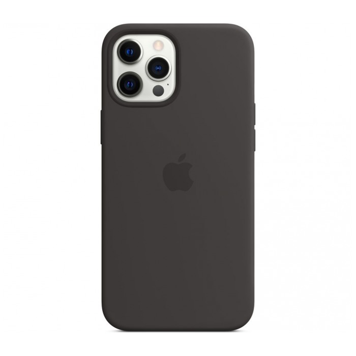 картинка Чехол Apple Silicone Case for iPhone 12/ 12 Pro Black от магазина КомпьютерЦентр
