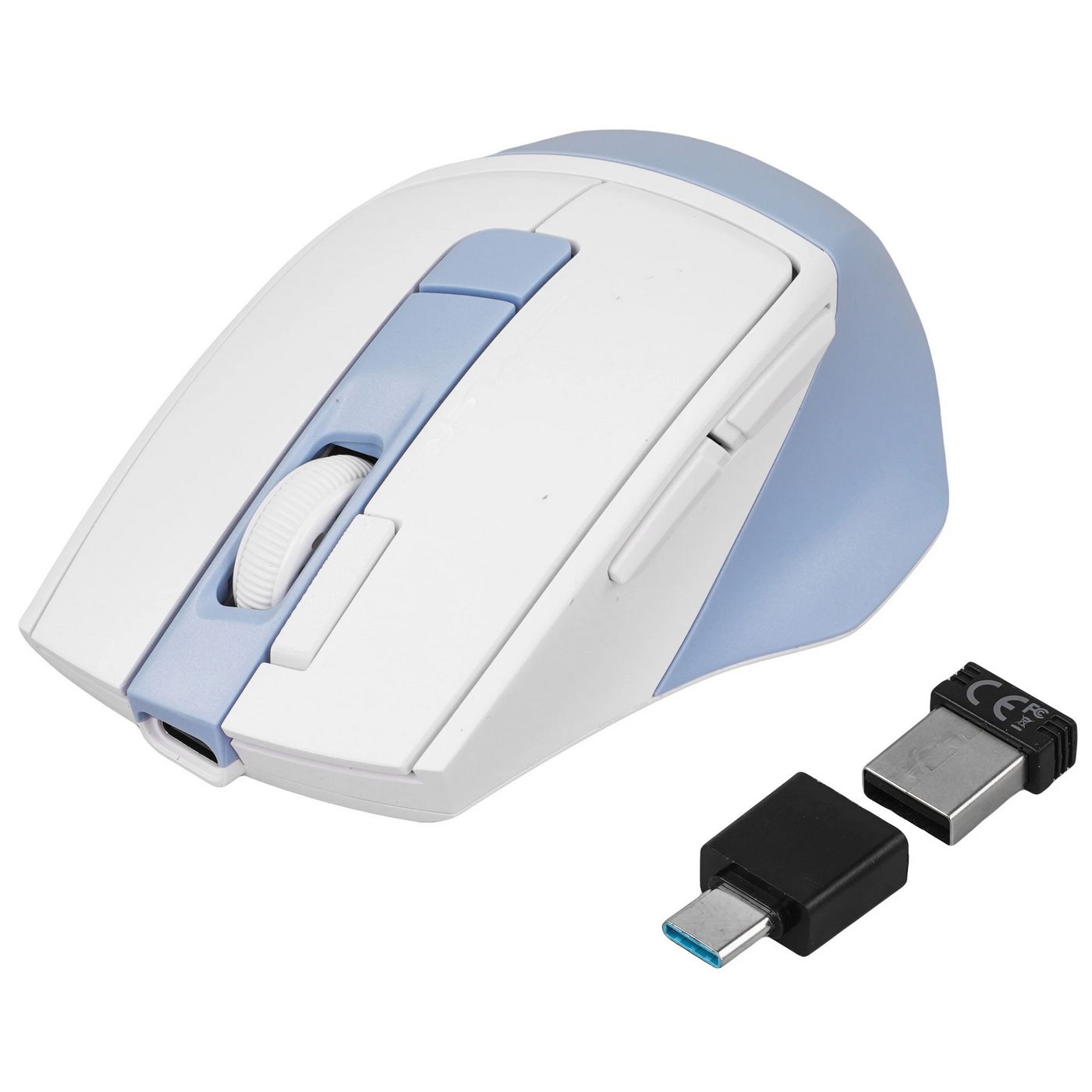 картинка Мышка A4tech Fstyler FG45CS Air2 голубой/ белый оптич., silent, FG45CS AIR USB (ICY BLUE) от магазина КомпьютерЦентр