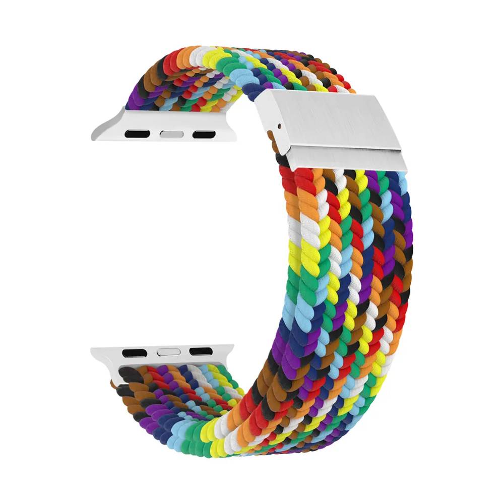 картинка Плетеный нейлоновый ремешок для Apple Watch 38/ 40/ 41 mm Series 1-9, SE LYAMBDA PLEIONE DSN-18-40-SC Seven Color от магазина КомпьютерЦентр