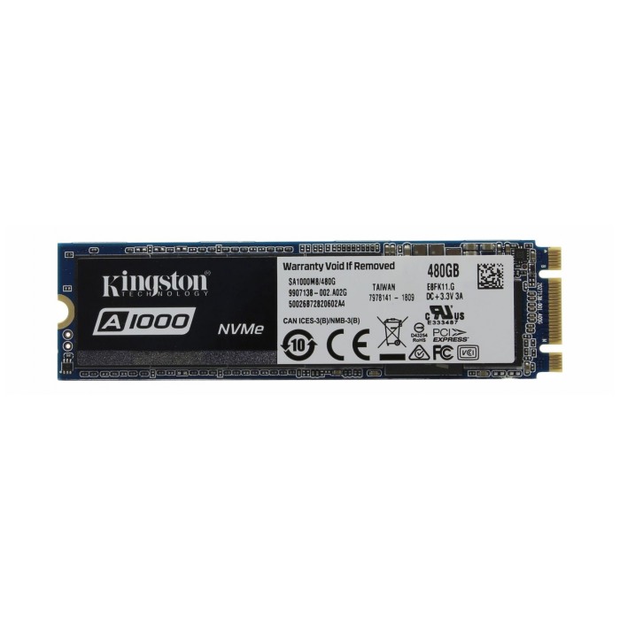 картинка SSD накопитель Kingston 480Gb SA1000 M.2 2280 PCI-E x2 (SA1000M8/480G) от магазина КомпьютерЦентр