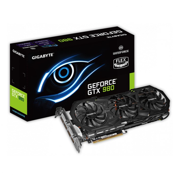 картинка Видеокарта Gigabyte 4Gb DDR5 GeForce GTX980 WF3 OC (GV-N980WF3OC-4GD) от магазина КомпьютерЦентр