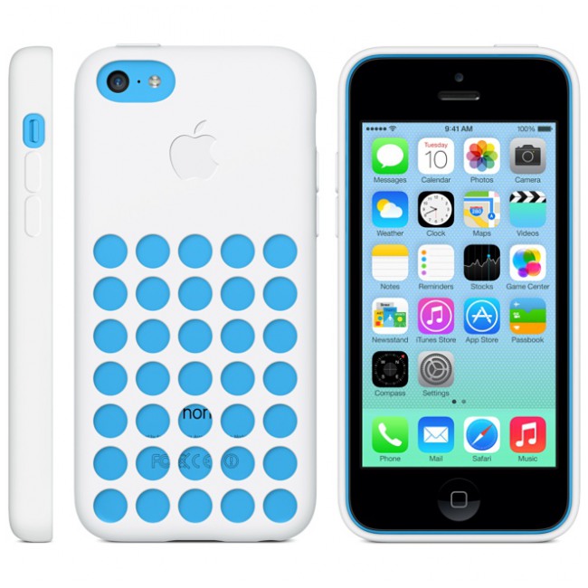 картинка Чехол Apple Case for iPhone 5C White (MF039) от магазина КомпьютерЦентр