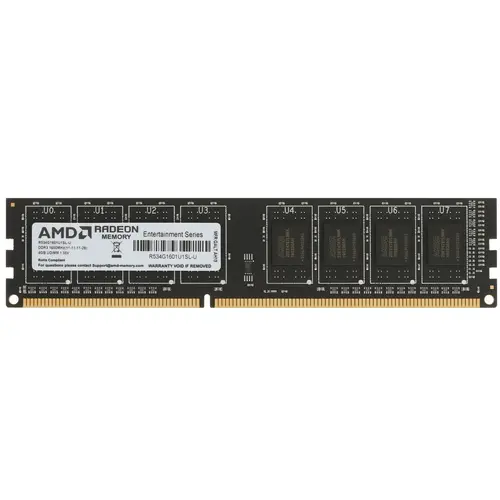 картинка DIMM DDR3L 4Gb 1600MHz PC3-12800 AMD (R534G1601U1SL-U) от магазина КомпьютерЦентр