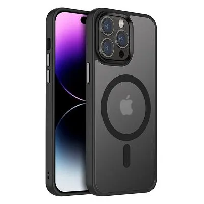 картинка Чехол Fashion Case for iPhone 15 Pro Max Matte Case MagSafe/ Black от магазина КомпьютерЦентр