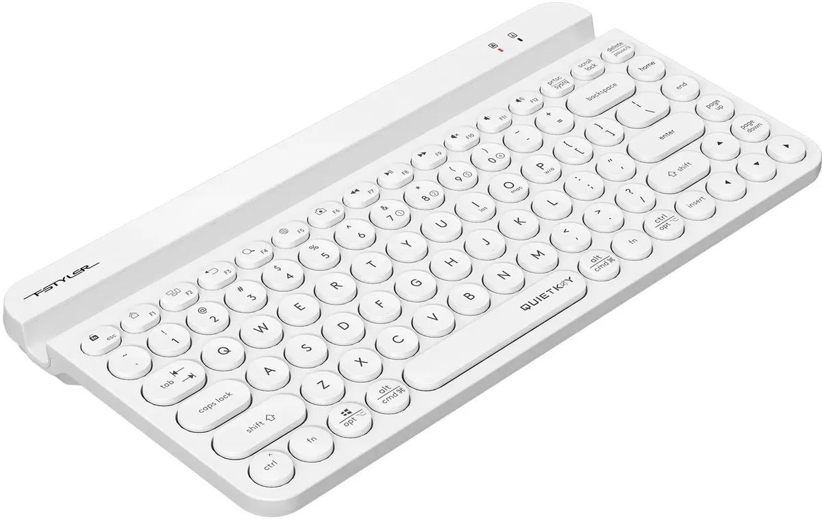 картинка Клавиатура A4Tech Fstyler FBK30 White USB беспроводная BT/ Radio slim Multimedia (FBK30) от магазина КомпьютерЦентр