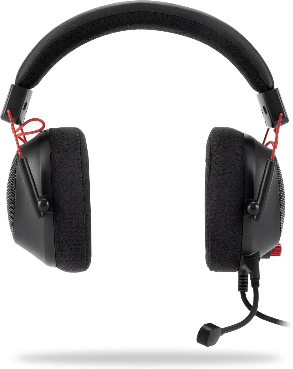 картинка Гарнитура Oklick HS-L305G черный/ красный, мониторные (2060511) от магазина КомпьютерЦентр