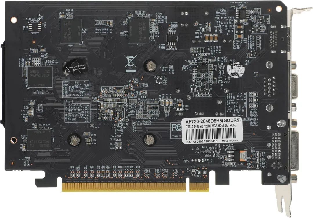 картинка В/ к 2Gb GDDR5 AFOX NVIDIA GeForce GT 740 AF740-2048D5H3-V2 2ГБ 128 bit, 993 МГц/ 5000 МГц, PCI-E 3.0, HDMI х 1, DVI х 1, VGA х 1 от магазина КомпьютерЦентр