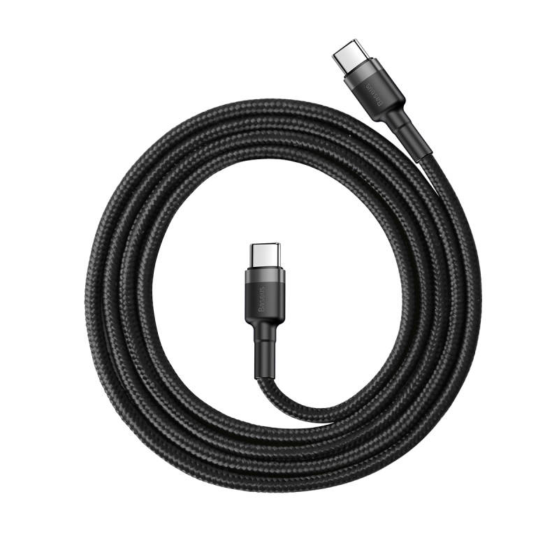 картинка Baseus Data Cable Type-C 100cm Cafule PD2.0 60W CATKLF-GG1 Black от магазина КомпьютерЦентр