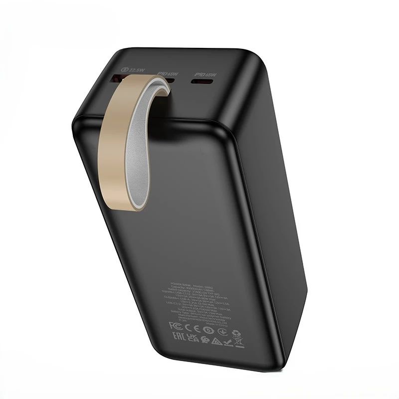 картинка Внешний аккумулятор Hoco DB82 Aquila PD65W fully compatible power bank (40000mAh) black от магазина КомпьютерЦентр