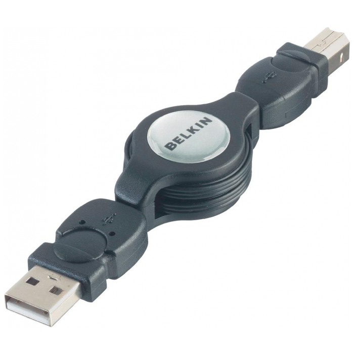 картинка Кабель Belkin Retractable USB 2.0 A->B 0.8m (CU1000AED0.8M) от магазина КомпьютерЦентр