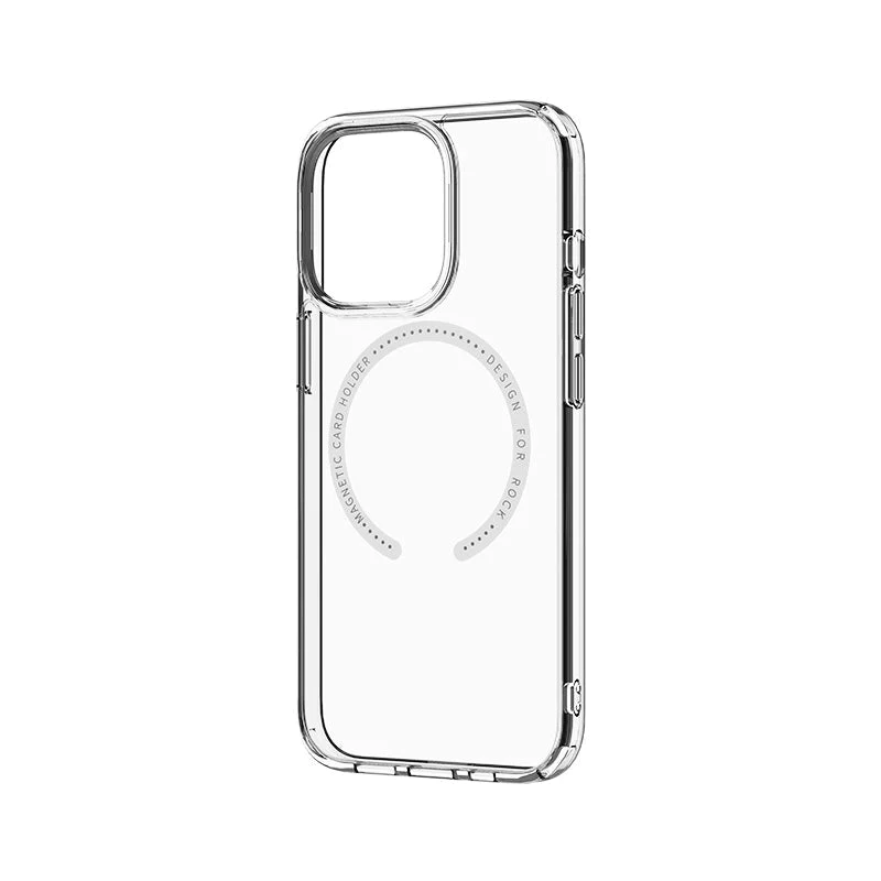 картинка Чехол Rock Crystal Series Magnetic Protection case for iPhone 15 Transparent от магазина КомпьютерЦентр