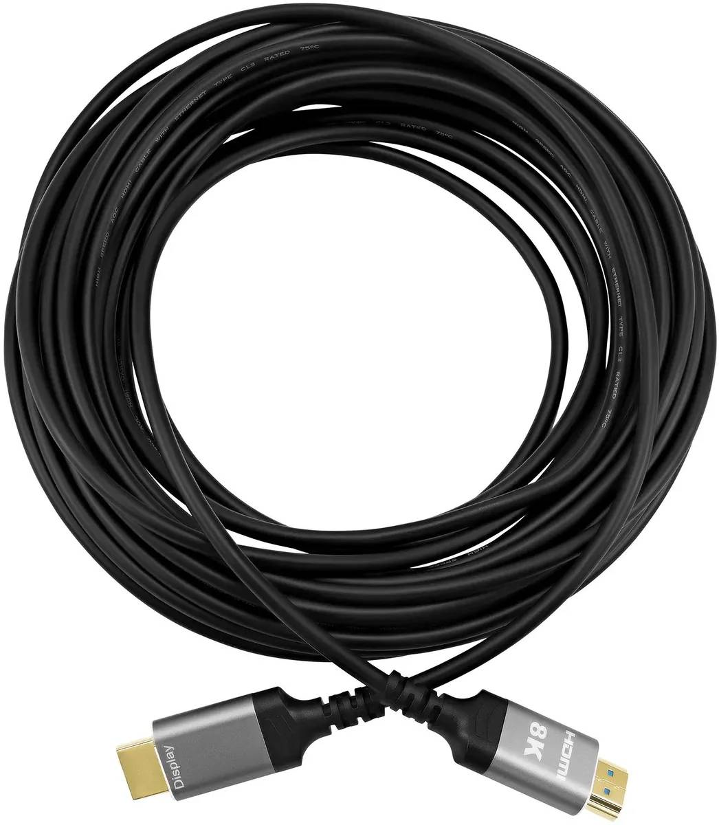 картинка Кабель аудио-видео Digma HDMI 2.1 AOC HDMI (m)/ HDMI (m) 70м. черный (HDMI-AOC2.1-70) от магазина КомпьютерЦентр