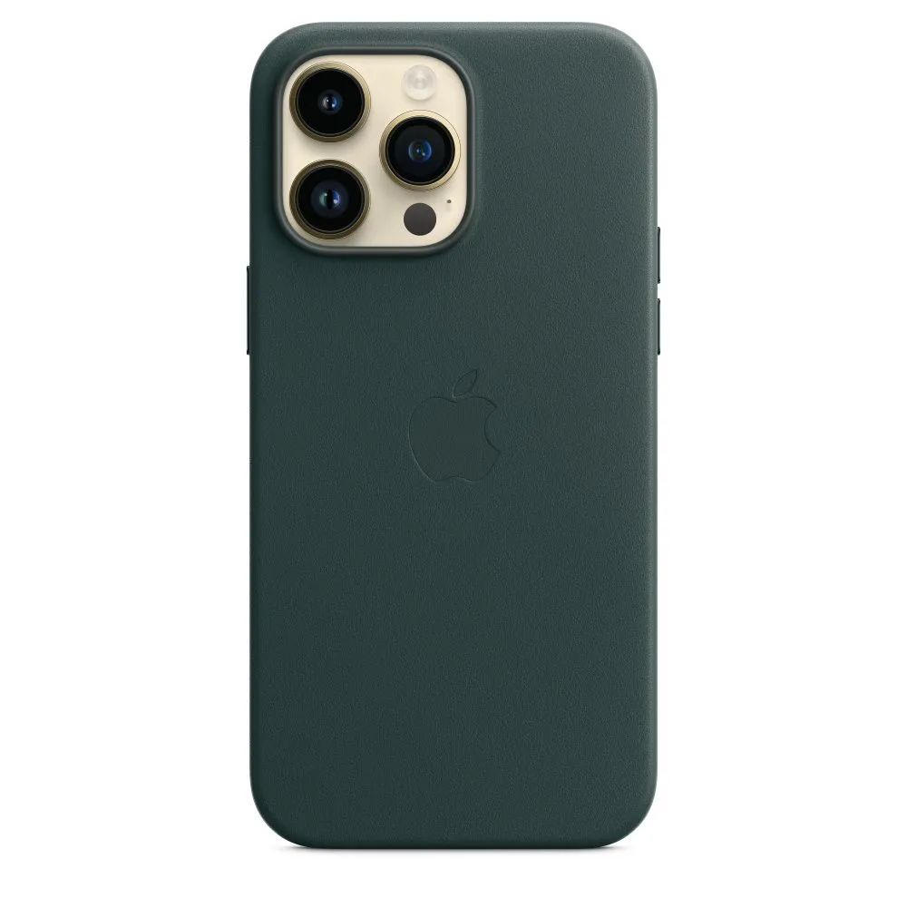картинка Чехол Apple Leather Case with MagSafe (Forest Green) MM1Q3FE/ A для iPhone 14 Pro Max от магазина КомпьютерЦентр