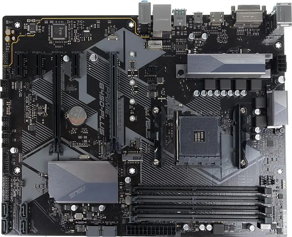 картинка Материнская плата Asus PRIME B450-PLUS Soc-AM4 AMD B450 4x DDR4 ATX от магазина КомпьютерЦентр