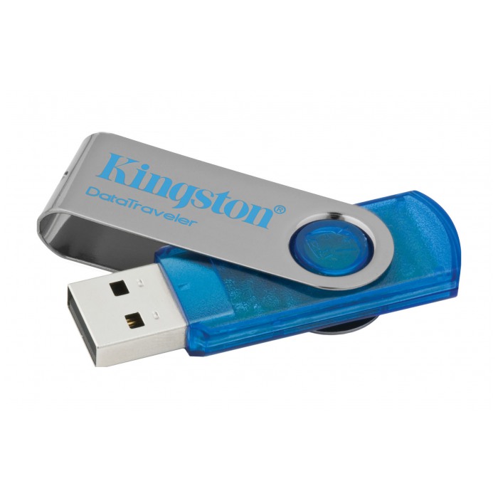 картинка Флешка USB Kingston 4Gb DataTraveler 101 Cyan (DT101C/4GB) от магазина КомпьютерЦентр