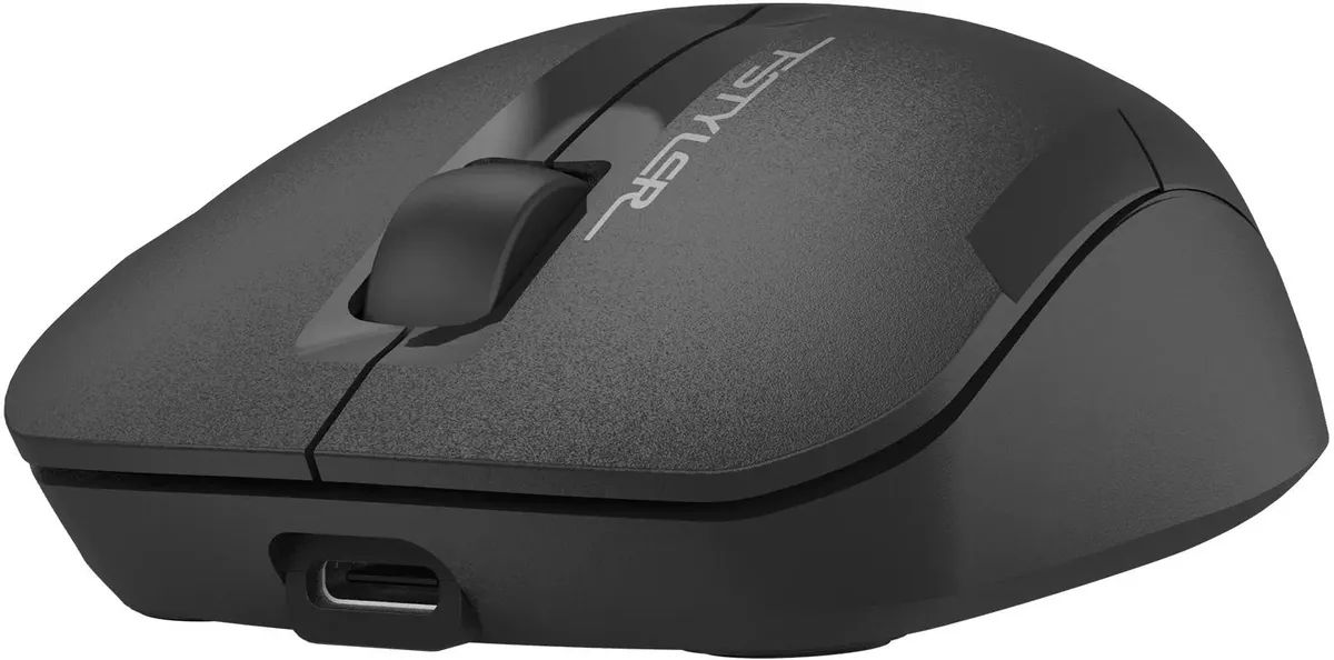 картинка Мышка A4Tech Fstyler FG15CS Air2 беспроводная, 1200 dpi, радиоканал, USB, кнопки - 3, Black от магазина КомпьютерЦентр