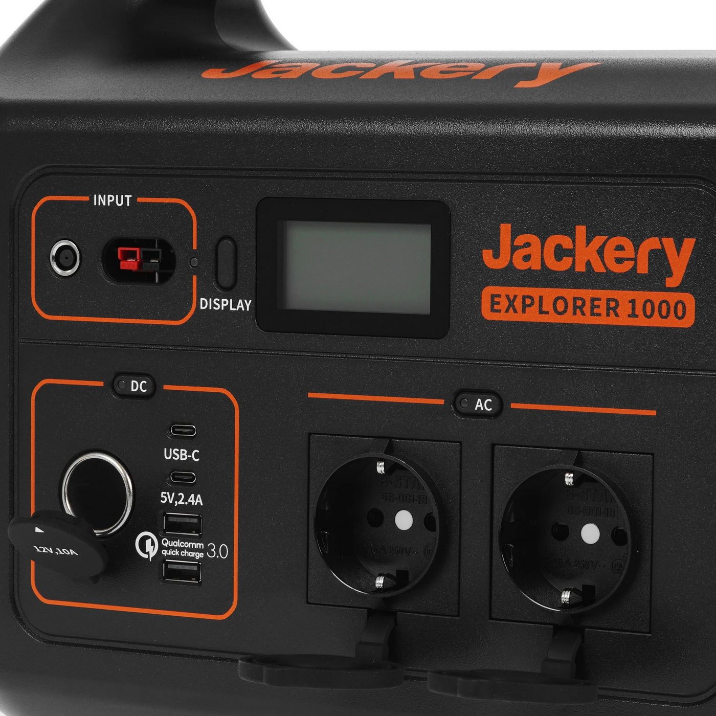картинка Зарядная станция Jackery 46398 mAh 2000W/  2xUSB-A +2xUSB-C/  QC 3.0/  LCD / БЗУ-нет/  пластик+металл/  Черный (70-1000-EUO001) от магазина КомпьютерЦентр
