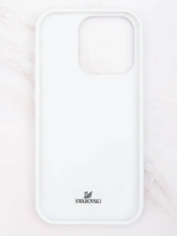 картинка Чехол Swarovski для iphone 15 Pro Max Белый от магазина КомпьютерЦентр