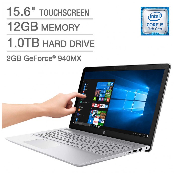 картинка Ноутбук HP Pavilion 15-cc553cl Silver (1KU31UA) от магазина КомпьютерЦентр