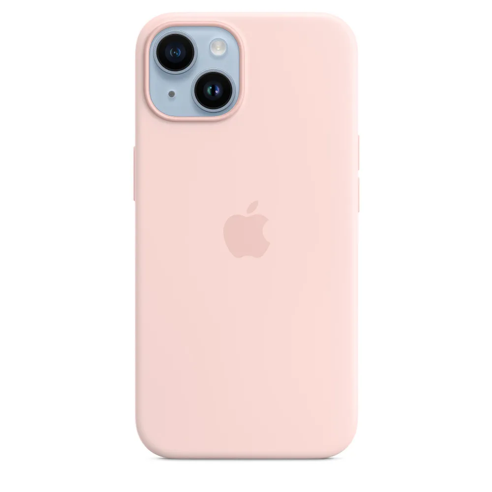 картинка Чехол Silicone case Full with MagSafe (Animation) for iPhone 14, Chalk Pink от магазина КомпьютерЦентр