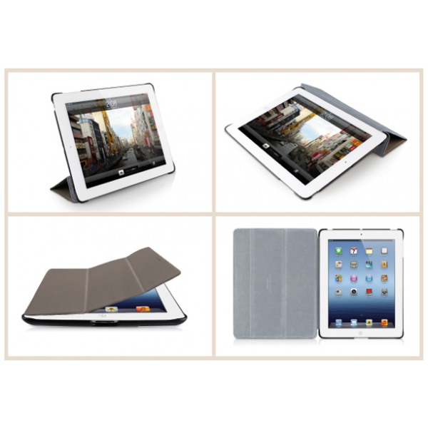 картинка Чехол Macally Protective Case Stand Brown for new iPad (BOOKSTAND3M) от магазина КомпьютерЦентр