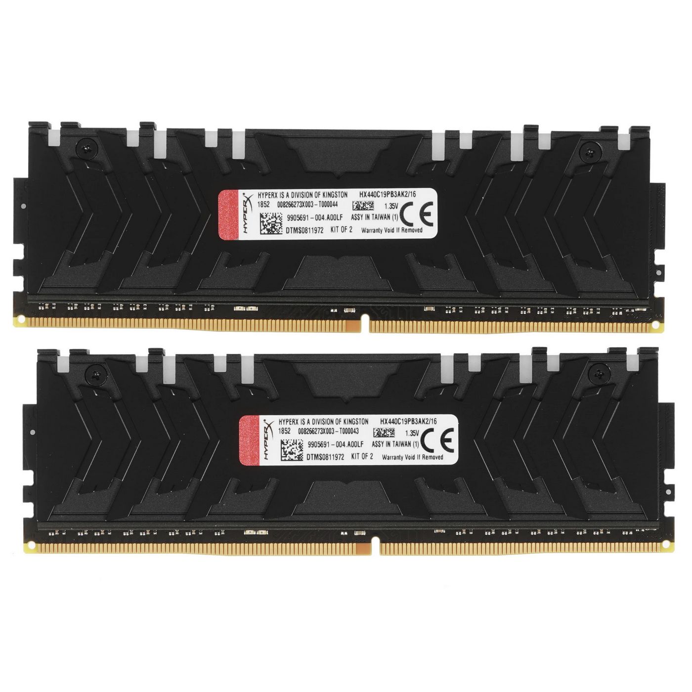 картинка DIMM DDR4 16Gb(2x8) 4000MHz PC4-32000 Kingston HyperX Predator (HX440C19PB3AK2/ 16) от магазина КомпьютерЦентр