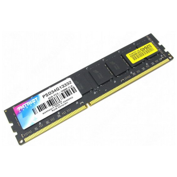 картинка Оперативная память Patriot DIMM DDR3 4Gb 1333MHz PC3-10600 Box от магазина КомпьютерЦентр