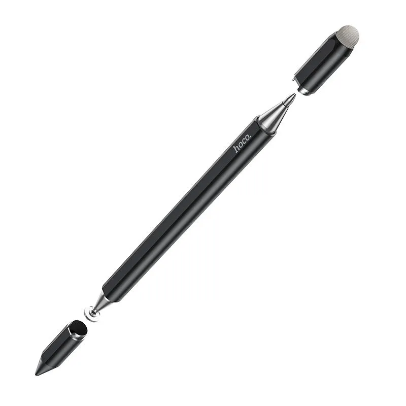 картинка Стилус Hoco GM111 Cool dynamic series 3-in-1 passive universal capacitive pen black от магазина КомпьютерЦентр