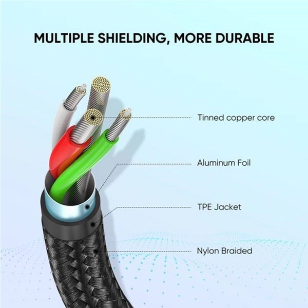картинка Кабель Type-C 2m USB 2.0 A->C, Ugreen 60128 от магазина КомпьютерЦентр