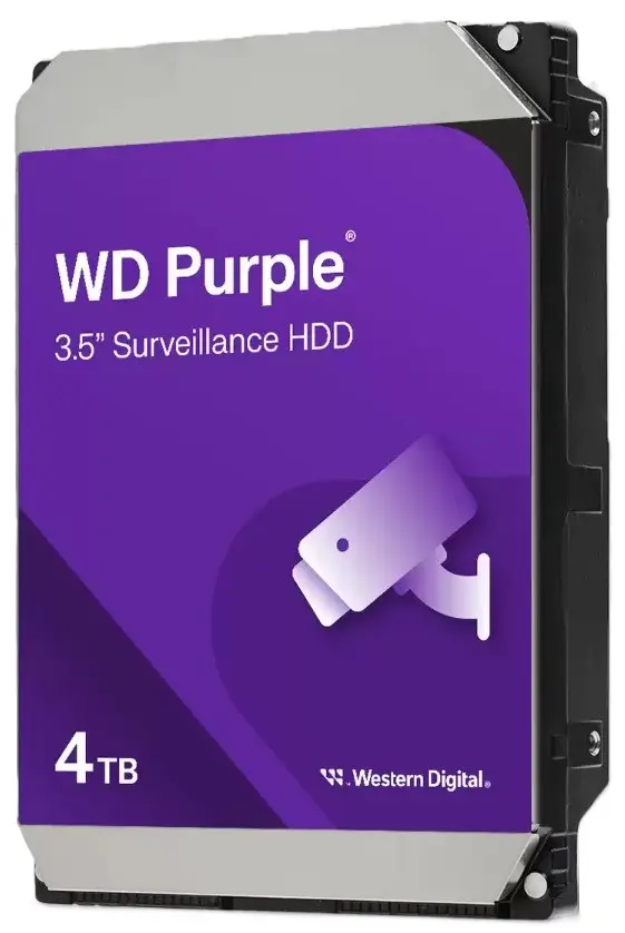 картинка HDD 4.0Tb WesternDigital 3.5'' SATAIII 5400rpm; 128 Mb cache; Purple Pro Surveillance WD44PURZ от магазина КомпьютерЦентр