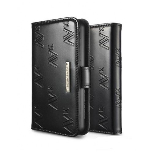 картинка Чехол SGP Leather Case Ava Karen series Enamel Black for iPhone 4/4S (SGP09090) от магазина КомпьютерЦентр