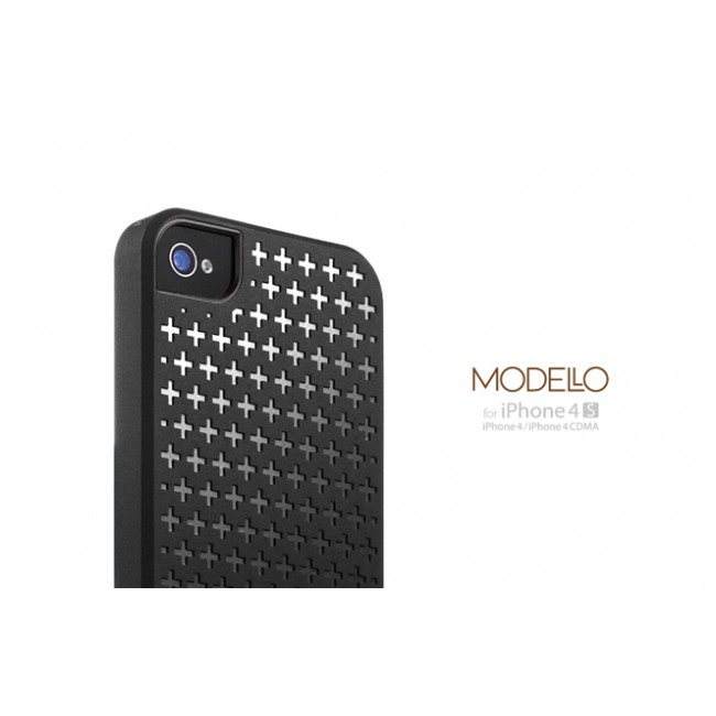 картинка Чехол SGP Case Modello Series Soul Black for iPhone 4/ 4S (SGP08801) от магазина КомпьютерЦентр