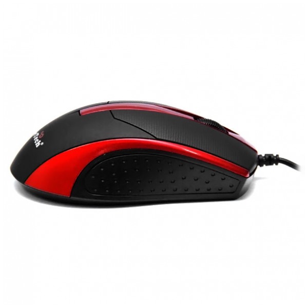 картинка Мышка DeTech DE-3099 Rubber Shiny Black/ Red от магазина КомпьютерЦентр