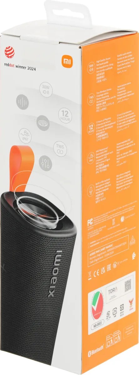 картинка Портативная колонка Xiaomi Mi Bluetooth Outdoor MDZ-38-DB Black (QBH4261GL) от магазина КомпьютерЦентр