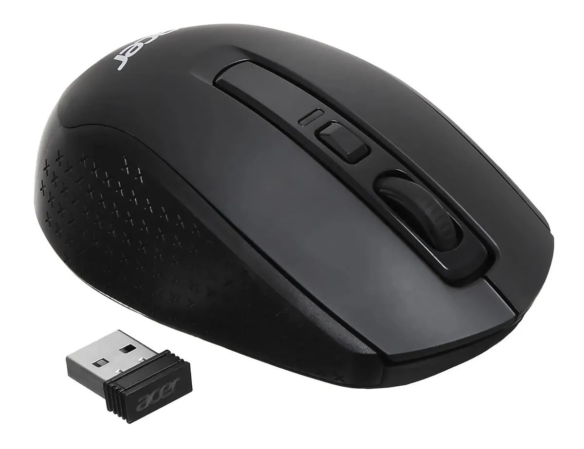 картинка Мышка Acer OMR070, оптическая, беспроводная, BT/ Radio USB, для ноутбука, черный, 6-but (zl.mceee.00d) от магазина КомпьютерЦентр