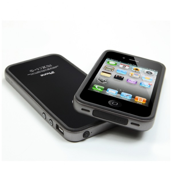 картинка Чехол SGP Neo Hybrid Frame Gun Metal for iPhone 4 (SGP07103) от магазина КомпьютерЦентр