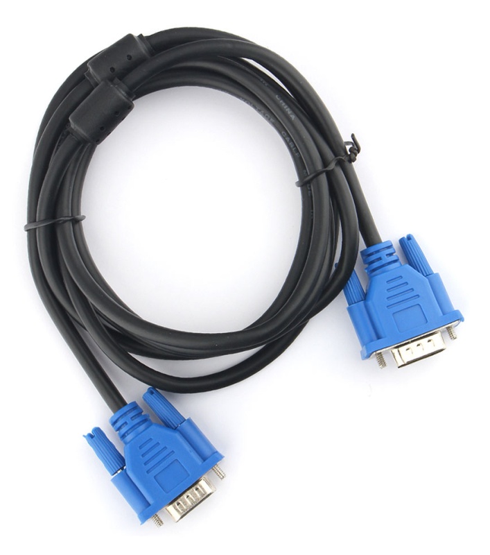 картинка Кабель VGA Pro Cablexpert CC-PVGA-1.8M, 15M/ 15M, 1.8м, экран, феррит. кольца, пакет от магазина КомпьютерЦентр