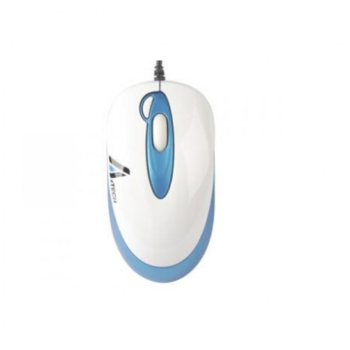 картинка Мышка A4tech K4-28D White-Blue USB (K4-28D-3) от магазина КомпьютерЦентр