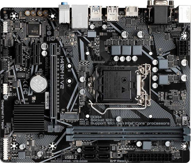 картинка Материнская плата Gigabyte H410M H V2 S1200 от магазина КомпьютерЦентр