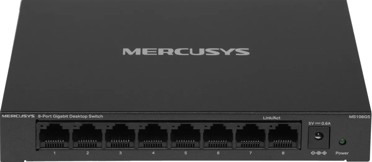 картинка Switch 8-port Mercusys MS108GS, неуправляемый 10/ 100/ 1000BaseTX от магазина КомпьютерЦентр
