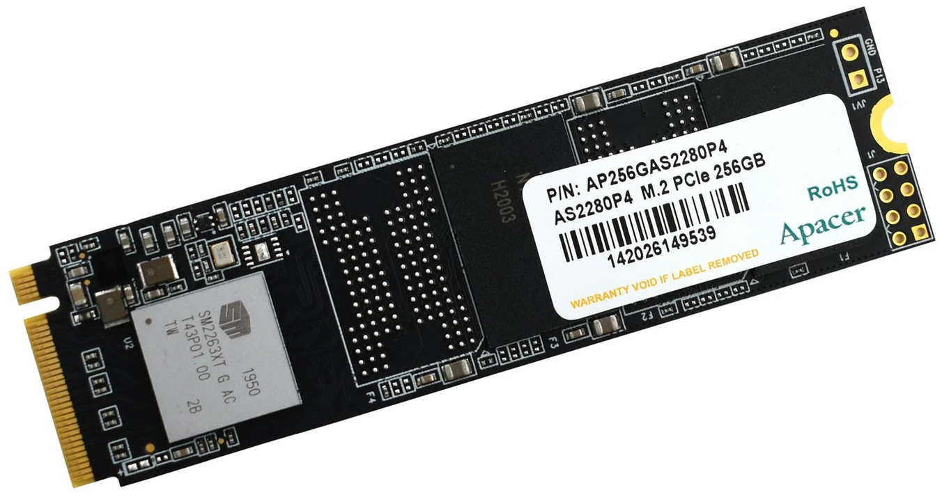 картинка SSD накопитель 256 Гб Apacer AS2280P4 (AP256GAS2280P4) от магазина КомпьютерЦентр