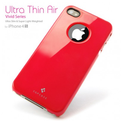 картинка Чехол SGP Ultra Thin Air Vivid Series Dante Red for iPhone 4/ 4S (SGP08380) от магазина КомпьютерЦентр