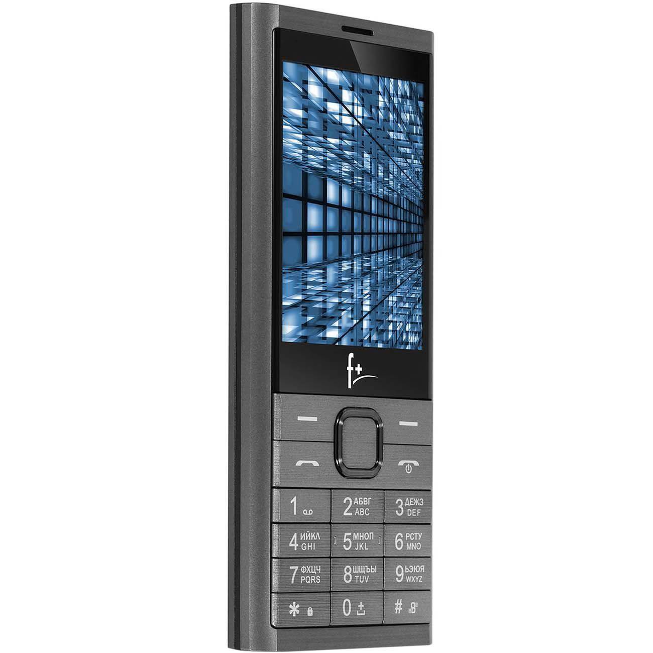 картинка Мобильный телефон F+ B280 Dark Grey от магазина КомпьютерЦентр