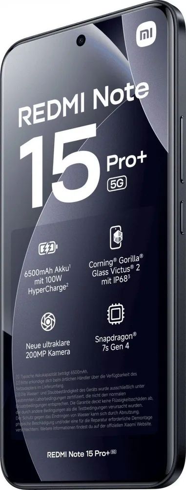 картинка Смартфон Xiaomi Redmi Note 15 Pro Plus Black 6.83'' / 12Gb / 512Gb от магазина КомпьютерЦентр