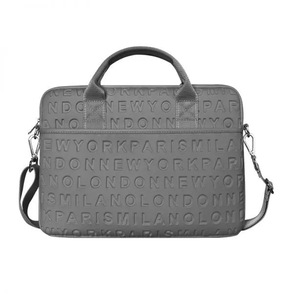 картинка Сумка для ноутбука/ планшета WIWU for MacBook 13,3" Cosmo Laptop Slim Case GM1730 Gray от магазина КомпьютерЦентр