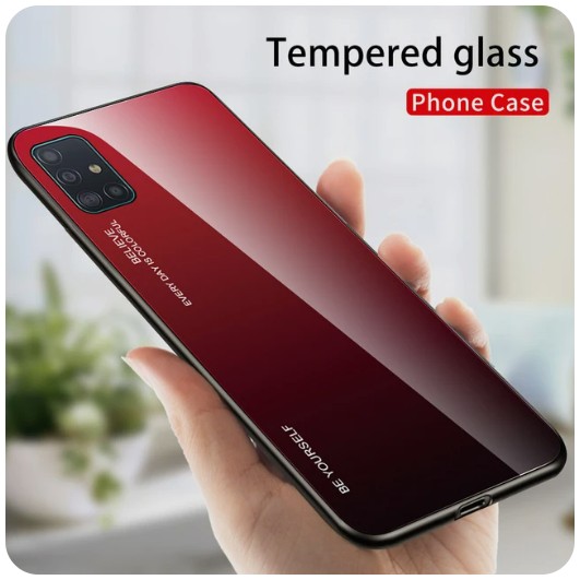 картинка Стеклянный чехол для Samsung Galaxy S23 Ultra Red-Brown от магазина КомпьютерЦентр
