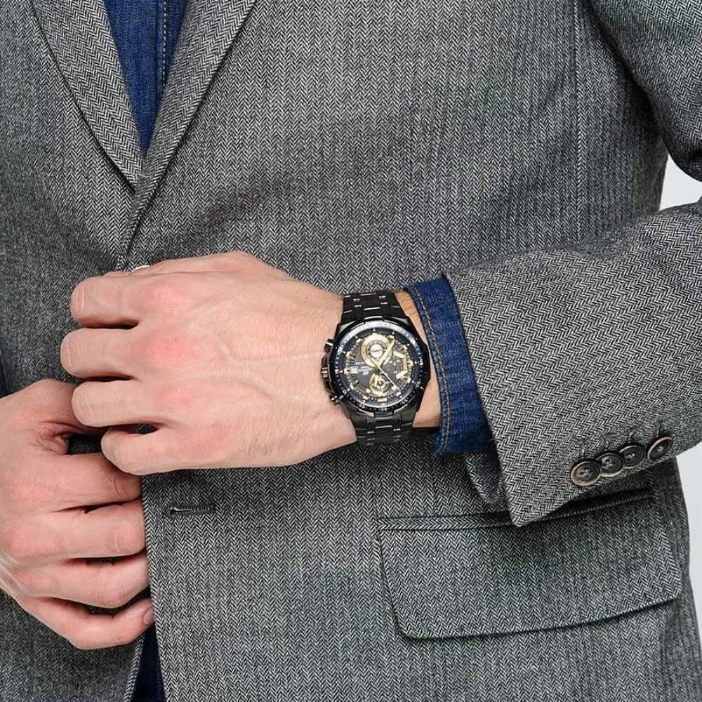 картинка Наручные часы мужские CASIO Edifice EFR-539BK-1A с хронографом от магазина КомпьютерЦентр