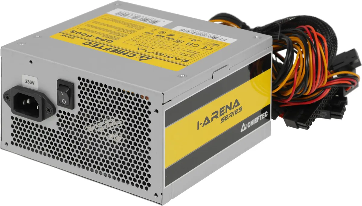 картинка Блок питания Chieftec GPA-600S 600W; iArena, ATX от магазина КомпьютерЦентр