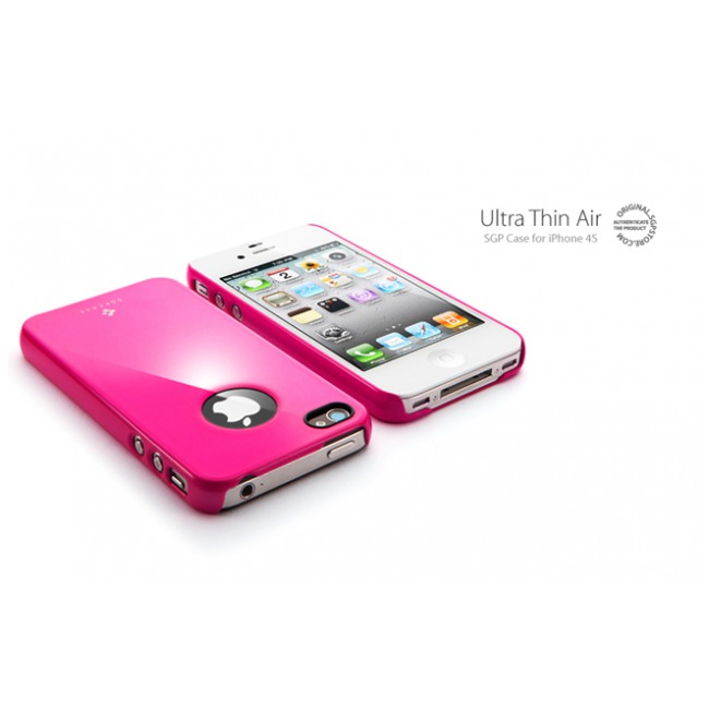 картинка Чехол SGP Ultra Thin Air Vivid Series Fantasia Hot Pink for iPhone 4/ 4S (SGP08381) от магазина КомпьютерЦентр